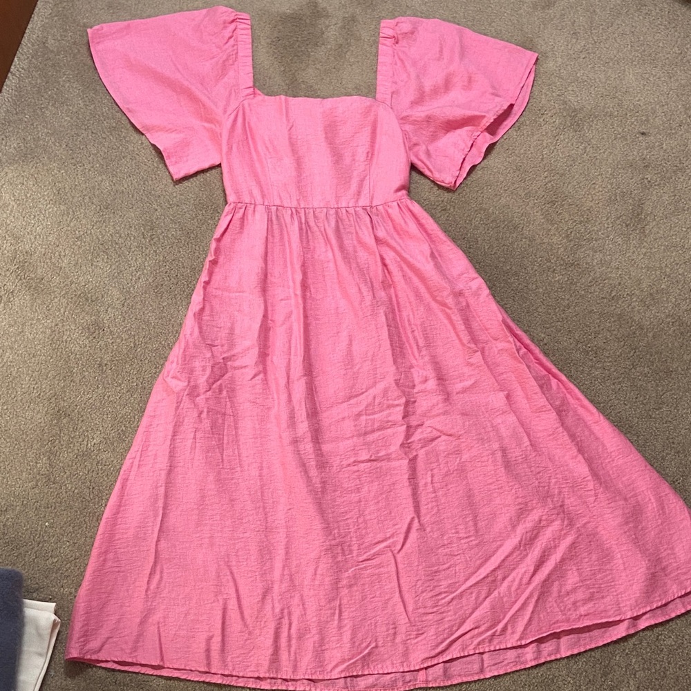 a new day Pink Midi Dress- worn once!!